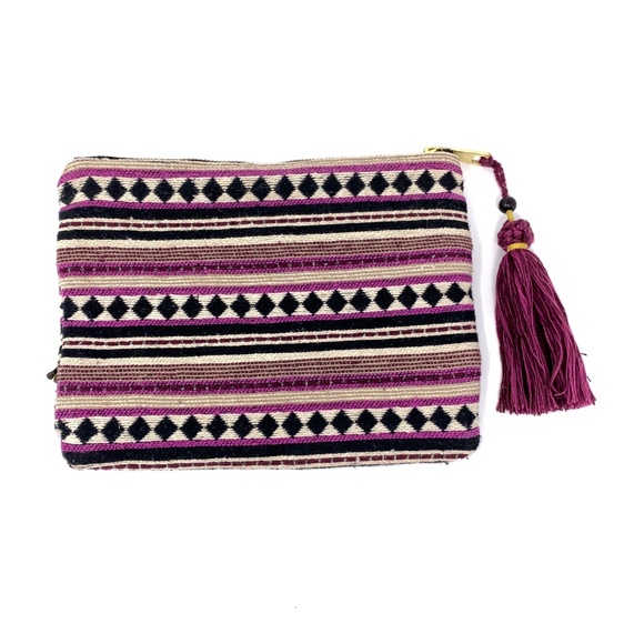 Merona Flat Wallet Native Boho Print Shells - Picture 2 of 4